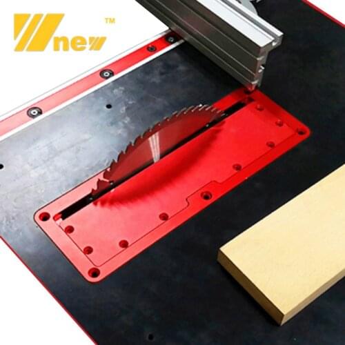 Aluminum Alloy Electric Circular Saw Flip Cover Plate Flip-Floor Table Embedded Throat Plate for Woodworking Table Saw