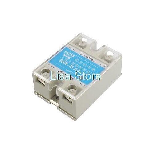 Temperature Controller 80-250VAC / 24-380VAC SSR 75A AC-AC Solid State Relay