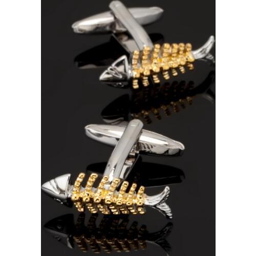 High quality animal modeling fish cufflinks, 3 double sale free shipping