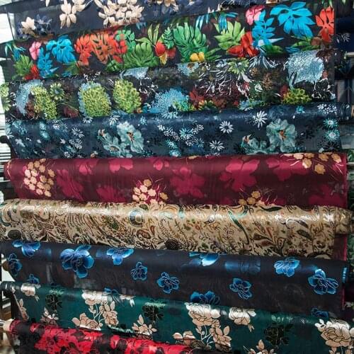 Handmade DIY Jacquard Mulberry Dress Scarf Fashion Burnt-out Silk Fabric
