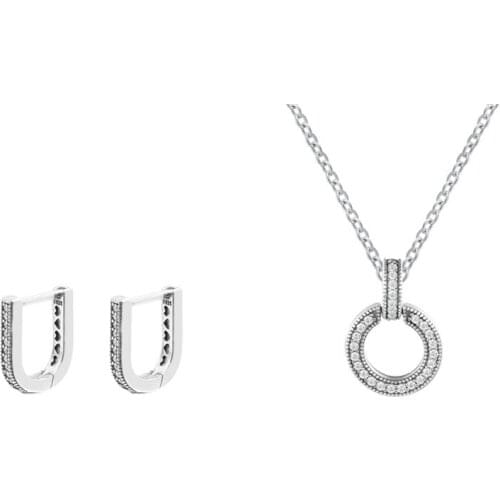 Fashion 925 Sterling Silver 2021 Autumn New Clear CZ Necklaces for Women Collier Choker Jewelry Female Chain Necklaces