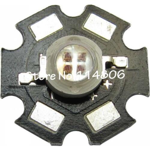 10pcs/lot 5W 4-LED Infrared 940nm LED bead lamp For Night Vision CCTV Camera With 20mm Star Base