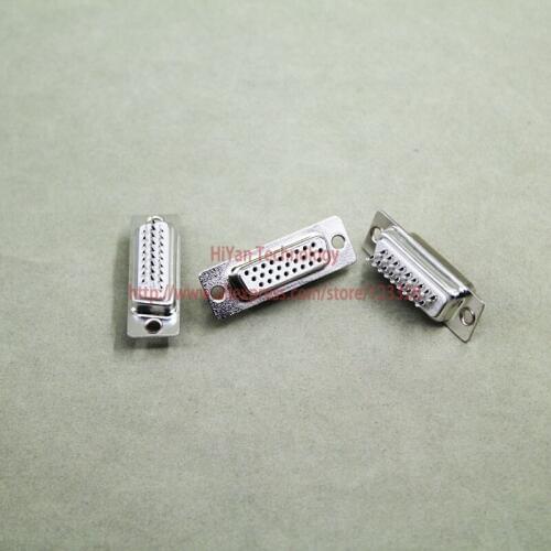 10pcs/lot) DB26 3Rows White Parallel Port 26Pin D Sub Female 26 Way Wire Solder Connector Socket Plug SVGA VGA Adapter