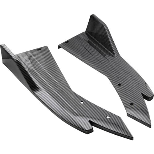 2 Pcs Rear Bumper Guard Lip Diffuser Splitter Universal Side Skirts Protection Body Protector Molding Valance Chin