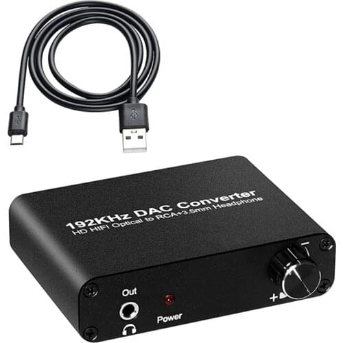 5.1CH DAC Converter Audio Decoder Digital Optical Coaxial Toslink to RCA 3.5mm Jack Support Dolby AC-3 DTS 5.1 2.0CH