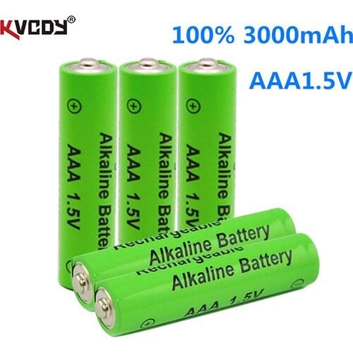 100% New AAA Battery 2200mah 1.5V Alkaline AAA rechargeable battery for Remote Control Toy light Batery free shipping