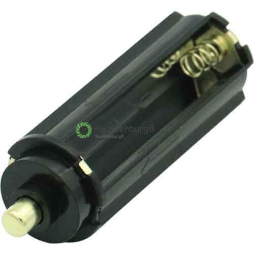 2pcs / lot 3 AAA battery black plastic metal holder box housing cylindrical type for 18650 flashlight 65mm * 21mm in stock