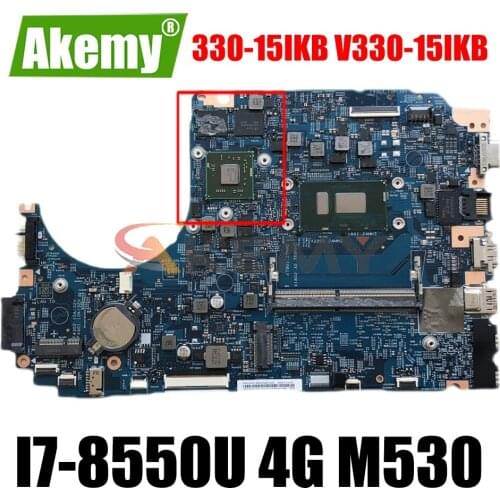 For Lenovo V330-15IKB 330-15IKB Laptop Motherboard LV315KB MB 17807-3 I7-8550U 4G RAM M530 GPU 100% fully tested and works