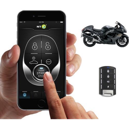 GPS Motorcycle Alarm system / Remote Engine start and stop function by app and GPS tracking for mobile control NTG02M