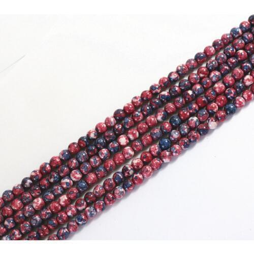 HOT red rainbow stone Hot selling 6mm 8mm 10mm 12mm Diy Jewelry loose round beads 15" B106