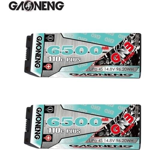 GAONENG GNB 6500mAh 14.8v 110C PLUS LiPo Battery For RC Car Racing Spare Parts With Shell Upgrade LiHV 4S Battery
