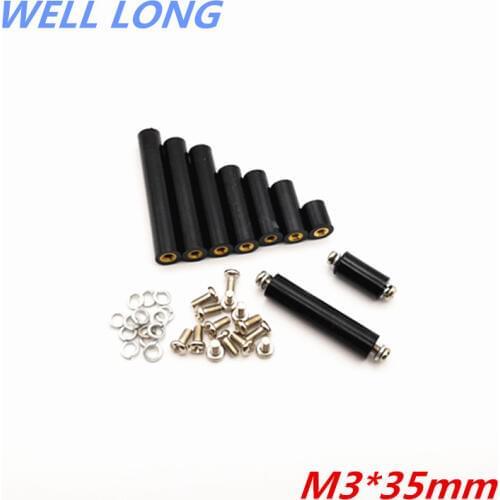 M3*35 cylindrical screw threaded column double internal thread isolation column bakelite column kit