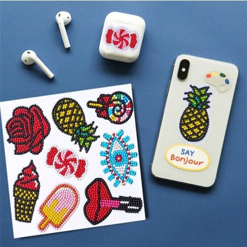 Diamond Painting Kits for Kids 5D DIY Diamond Paint by Numbers Handmade Sticker for Children Rhinestone Mosaic Stickers Toy Gift