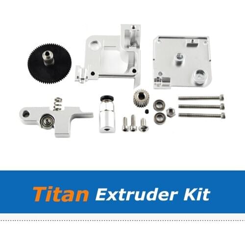 Full Metal 1.75mm Titan Aero Extruder Set Kit for Prusa i3 MK2 3D Printer Part For Both Direct Drive And Bowden Mounting Bracket