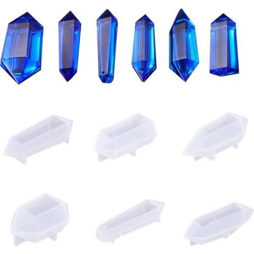 1PC Transparent Silicone Mould Dried Flower Resin Decorative Craft DIY Crystal Column Mold Jewelry Epoxy Resin Molds