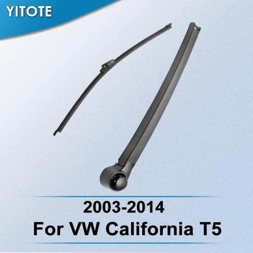 YITOTE Rear Wiper & Arm for VW California T5 2003 2004 2005 2006 2007 2008 2009 2010 2011 2012 2013 2014