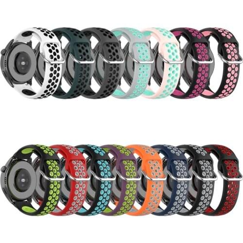 Silicone Two-color Strap For Huawei watch 3 Pro Smartwatch 22MM Bracelet For Huawei Watch GT2 46MM honor watch Dream GS PRO Belt