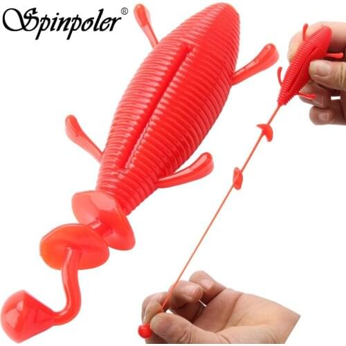 Spinpoler 9cm/11g tpr lure material Soft Silicone Baits Leurre Souple Shad Fish Artificial Bait topwater lure Fishing Tackle