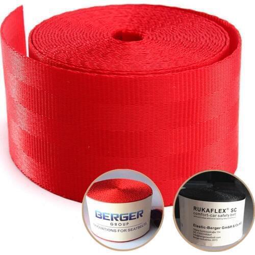 Universal RED or BLACK Racing Front 3 Point Safety Retractable Van Car Seat Lap Belt 4.8x380cm Strap Accessory