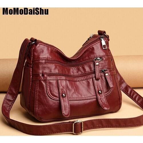 Fashion Soft Skin PU Leather Shoulder Bags Sor Women 2021 Designer High Quality Crossbody Bag Luxury Large Capacity Handbags