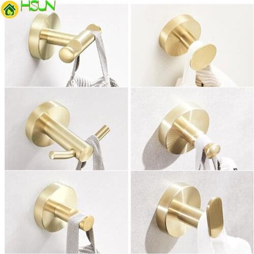 Gold Coat Hook Towel Hook for Bathroom Robe Hook Stainless Steel Wall Hook Clothes Hook Vintage Hook for Kitchen Hradware