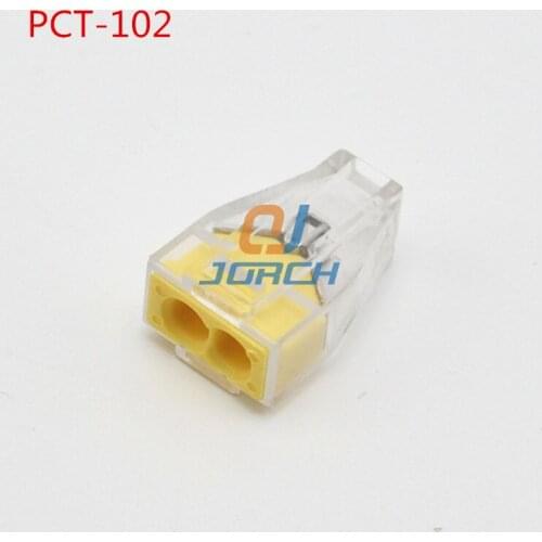 10PCS PCT-102 2pin cable wire wiring connecting connector for lamp wire connector