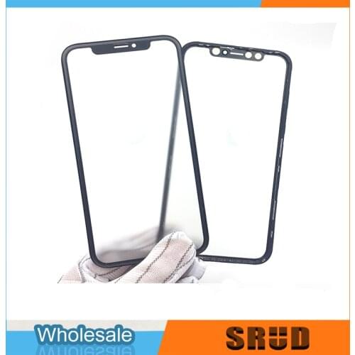 10Pcs Front Outer Glass For iPhone X XR XS XS Max 11 Pro Max 12 Mini 12 Pro Max LCD Screen Front Glass Lens With Hollow Glue