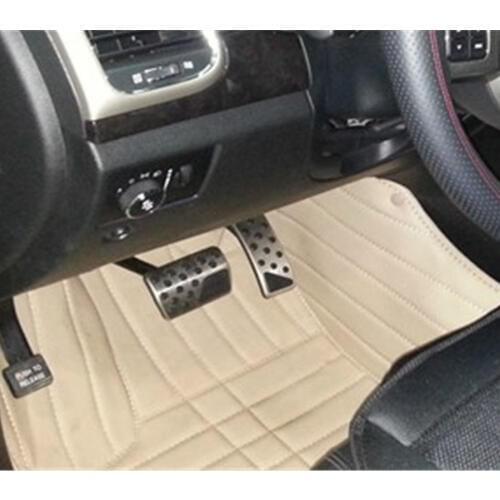 2Pcs Stainless Steel Interior Car Gas Brake Pedal Footboard Pad Cover Trim Decor Panel For Jeep Grand Cherokee 2011-16