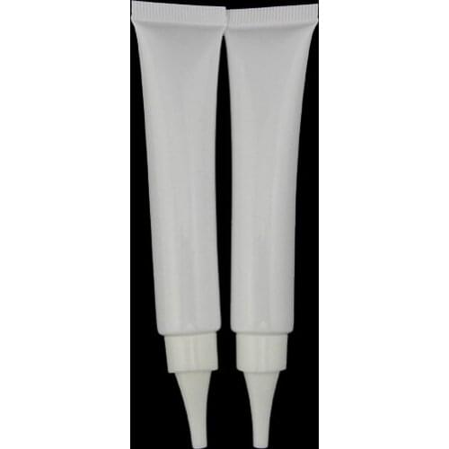 50pcs 30 ml white PE plastic hose with spiral prongs cap, BB Cream liquid foundation soft tube ,cosmetics packaging Hoses