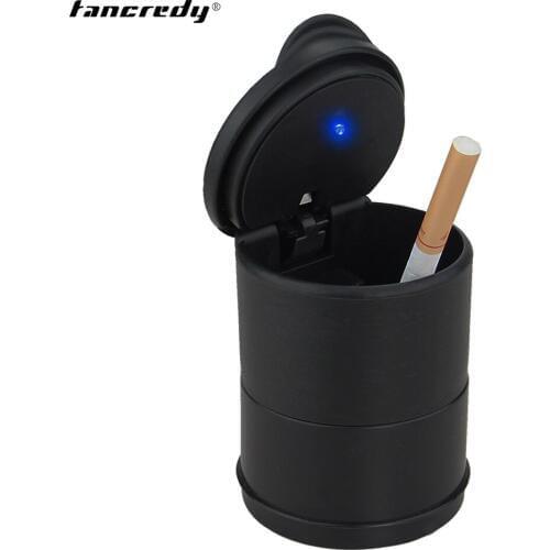 Car Ash Tray Ashtray Storage Cup with LED Light Auto Travel Cigarette Ash Holder Cup Led Car Ashtray Portable Car Accessories