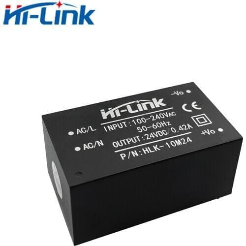 Free shipping 10pcs/lot Hi-Link new 220v 24V 10W AC DC isolated switching buck power supply module AC DC converter HLK-10M24