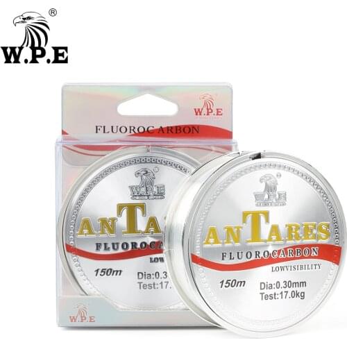 W.P.E Brand ANTEROS 150m Fluorocarbon Coating Fishing Line 0.20mm-0.60mm 10kg-41kg Fishing Line Carbon Fiber for Carp Fishing