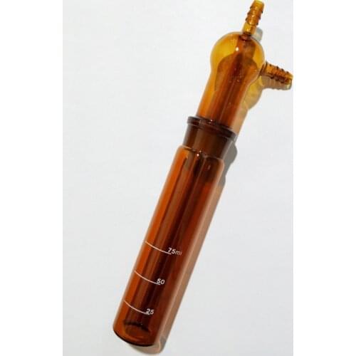 75mL Impact Absorption Bottle Impact-type Special Bottle for Sulfuric Acid Mist Sampling Gun