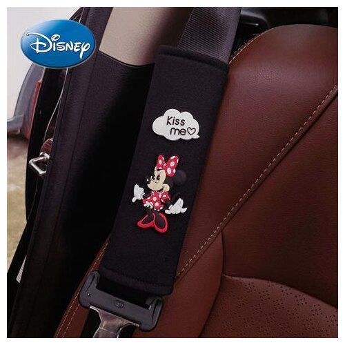 Disney Minnie Car Seat Belt Shoulder Cover Cute Cartoon Extended Four Seasons Universal Anti-stroke Protective Cover
