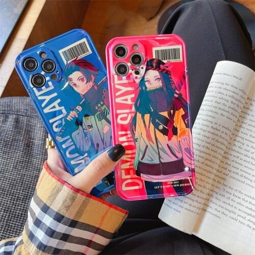 Kamado Nezuko Demon Slayer Kimetsu no Yaiba Anime Phone Case For iPhone 7 8 Plus X XR XS 11 12 Pro Max Soft Silicone Cover Shell