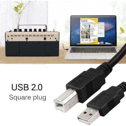 Black Electric Guitar Effect Connector 138 cm Length USB Interface Suitable for BOSS GT-1 GT-1B GT-10 GT-100 GT-1000