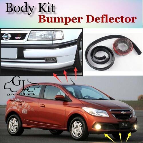 Bumper Lip Deflector Lips For Opel Onix For Chevrolet Prisma Front Spoiler Skirt Car Lip Skirt Protector / Body Kit Strip