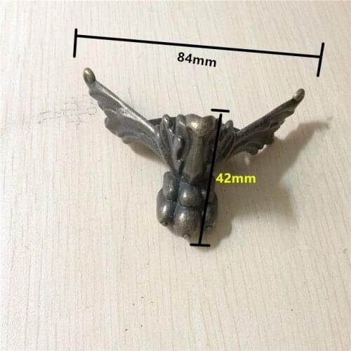 Vintage Zinc Alloy Tiger Footing,Decoration Legs,Wooden Box Beast Feet,Cabinet Corner,Bronze Tone Color,84*42mm,8Pcs