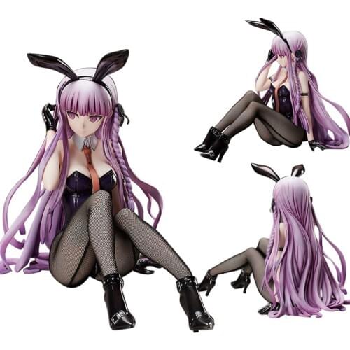 Game Danganronpa Figurines 22cm Collection 1/4 Kirigiri Kyouko Soft body Bunny Girl PVC Action Figures Model Toys for Gift