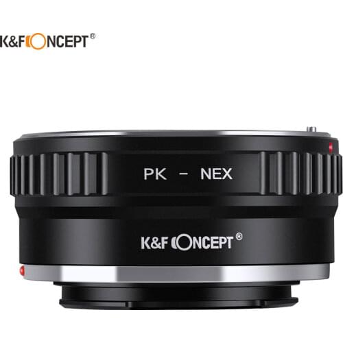 K&F Concept Lens Mount Adapter for Pentax PK K Mount Lens to Sony NEX E-Mount Camera NEX-3 NEX-3C NEX-3N NEX-5 NEX-5C NEX-5N