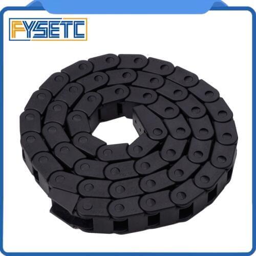 7*7mm 7x7mm L1000mm Cable Drag Chain Wire Carrier With End Connectors 7mm*7mm*1000m L 1M For CNC Router Machine Tools