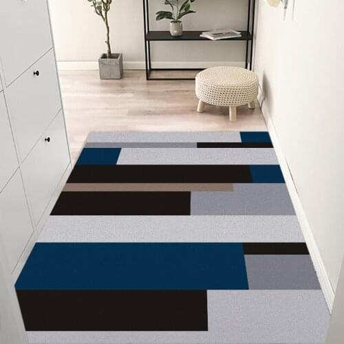 Nordic Mat Carpet Living Room Kitchen Bath Home Door Mat PVC Anti-slip Mat Custom Easy To Clean Indoor Outdoor Hallway Doormat