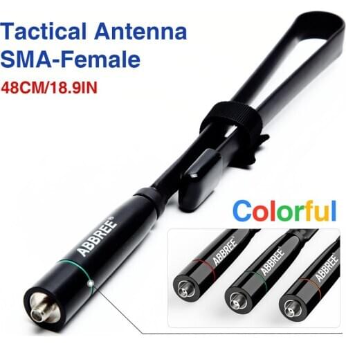 Colorful Tactical Antenna AR-152C SMA-Female 48CM Dual Band 144/430Mhz For BAOFENG UV-5REUV-5R8W UV-5RE8W BF-888S Ham Radio