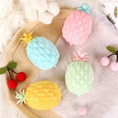 New Anti Stress Fun Soft Pineapple Ball Stress Reliever Toy Children Adult Fidget Squishy Antistress Creativity Sensory Toy Gift
