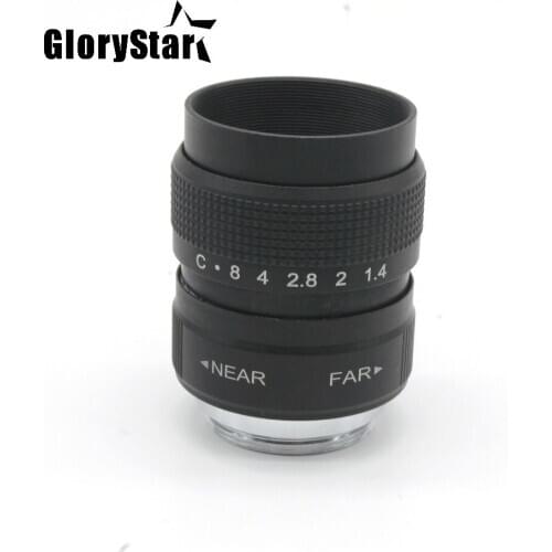GloryStar 35mm F1.7 CCTV Movie camera Lens + 25mm f1.4 camera Lens + 50mmf1.4 camera Lens for M4/3 MFT Olympus Panasonic camera