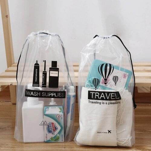 Portable Storage Bags Travel Luggage Pocket Drawstring storage bag Waterproof For Clothes Underwear Sundries Shoes Home Organize