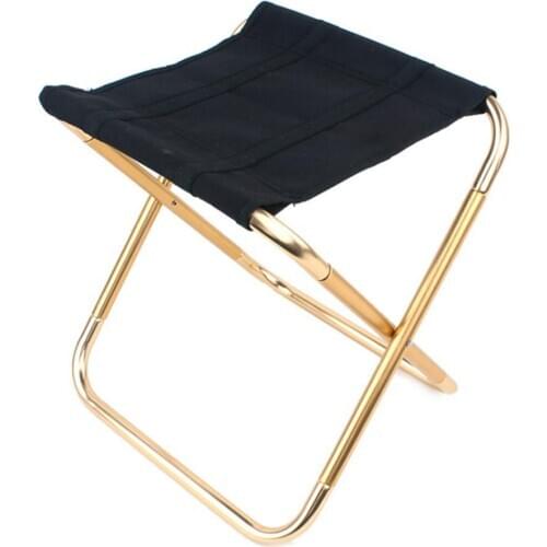 Ultra-light Aluminum Alloy Outdoor Portable Folding Stool Foldable Fishing for Camping Chair Picnic BBQ Beach Seat equipment