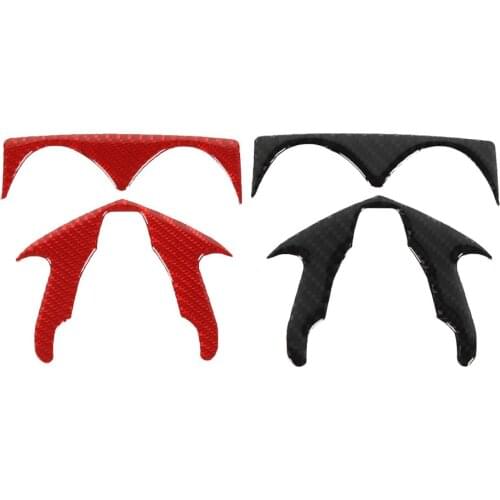 Soft Carbon Fiber Exterior Car Stickers for Dodge Ram 2010-2015 Rear Back Grille Logo Emblem Badge Decorative Cover Accessories