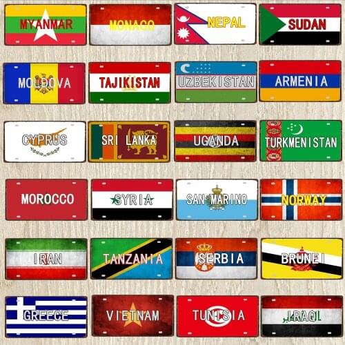 【YZFQ 】30X15CM National Flag Metal Signs Zurich Travel Souvenir Decorative Signs Wall Art Restaurant Shop Home Decor DC-1345A