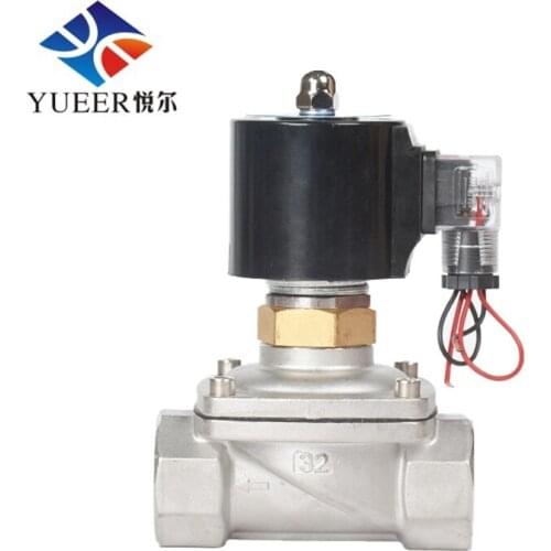 1inch Zero Pressure Outdoor Waterproof Stainless Steel Normally Open Solenoid Valve 24V